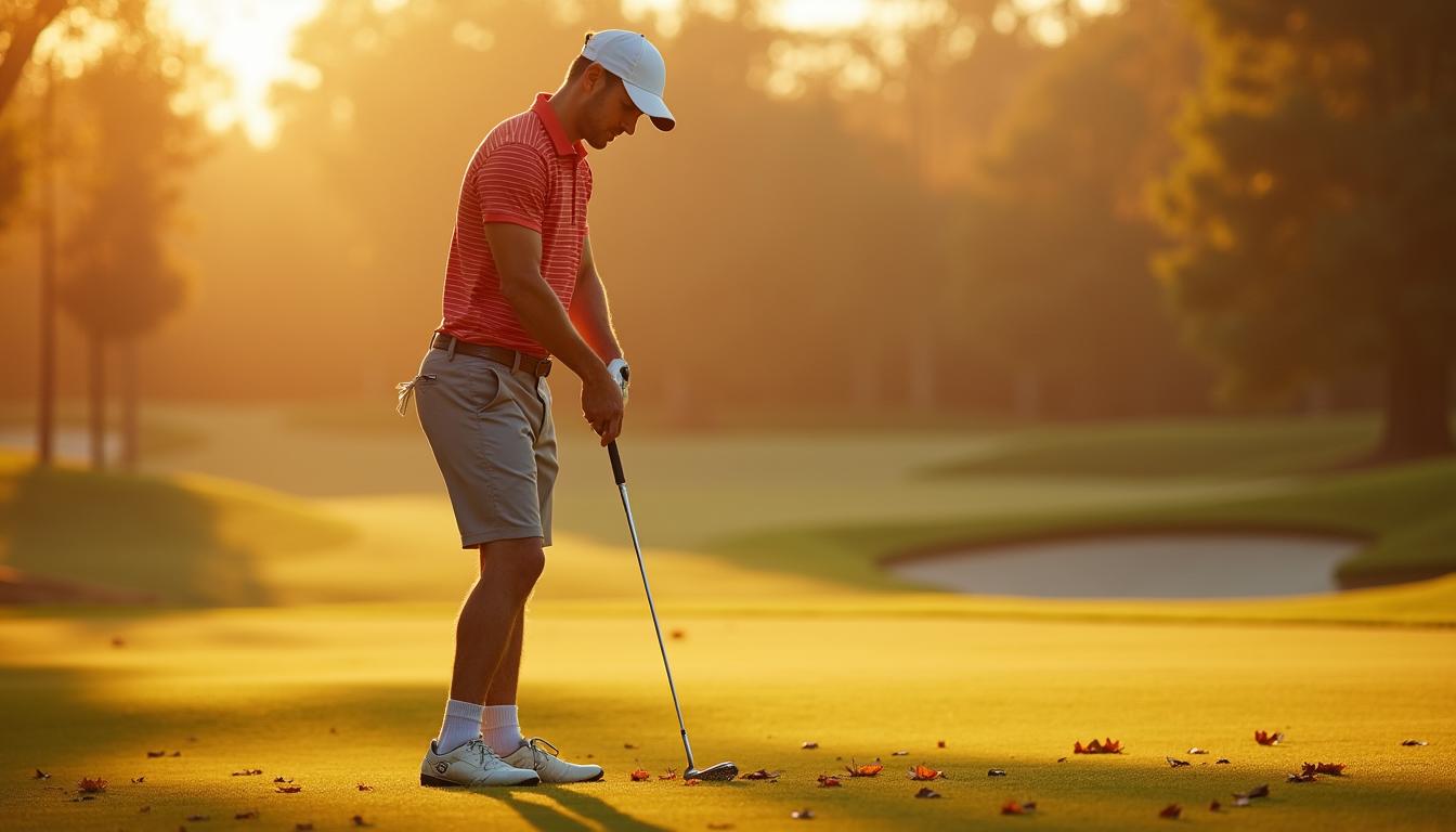 Bermuda para golfe em grande estilo.