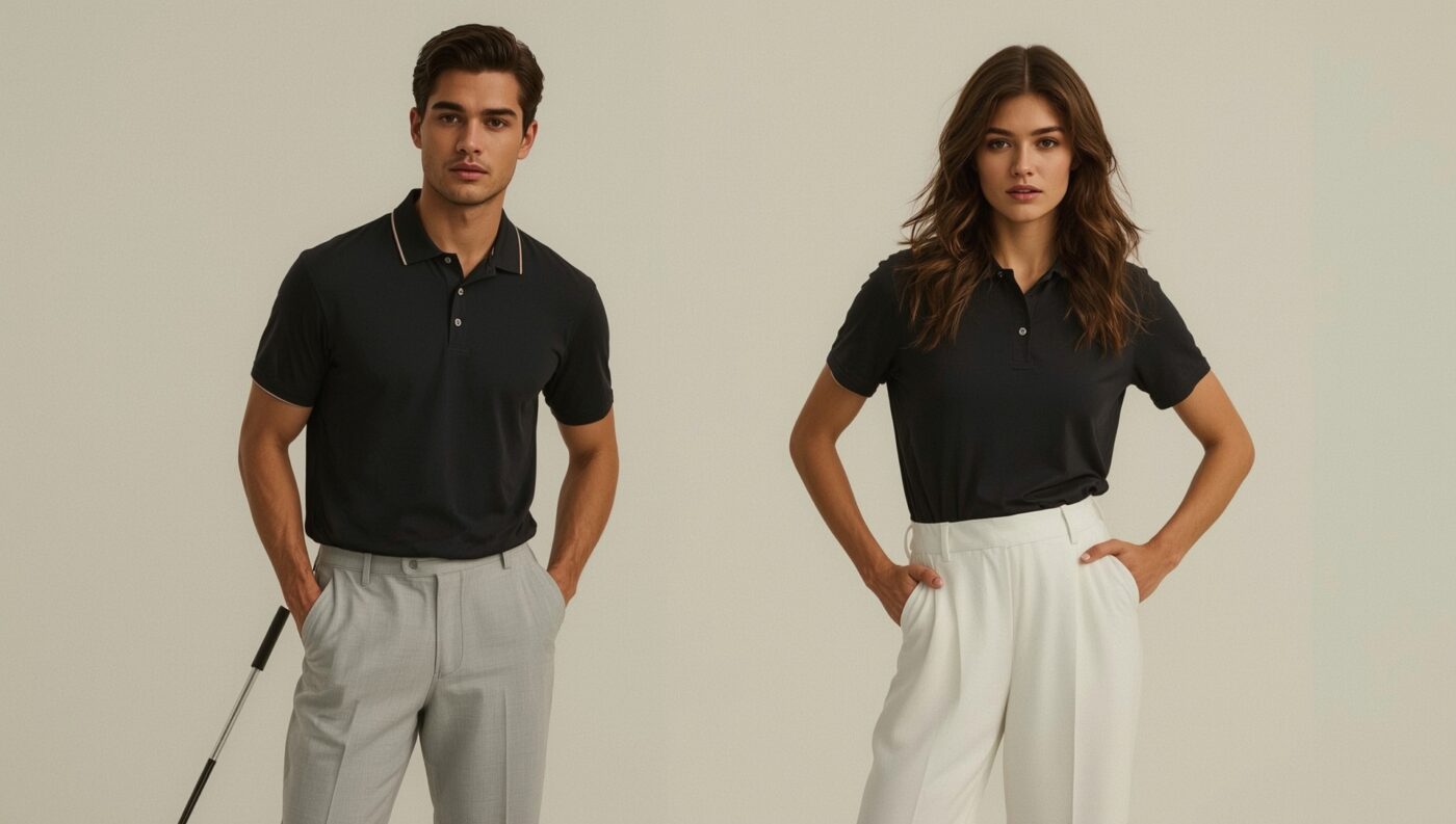 calcas e bermudas de golfe masculina e feminina