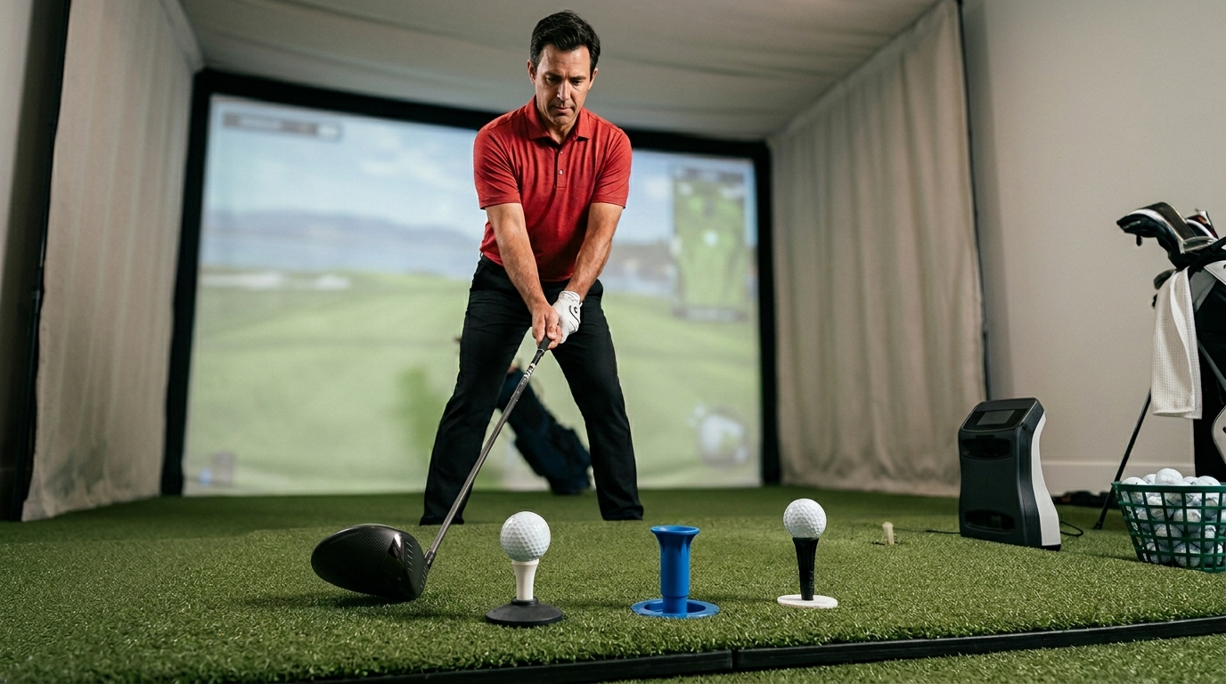 Best Adjustable Golf Tees for Hitting Mats and Simulators
