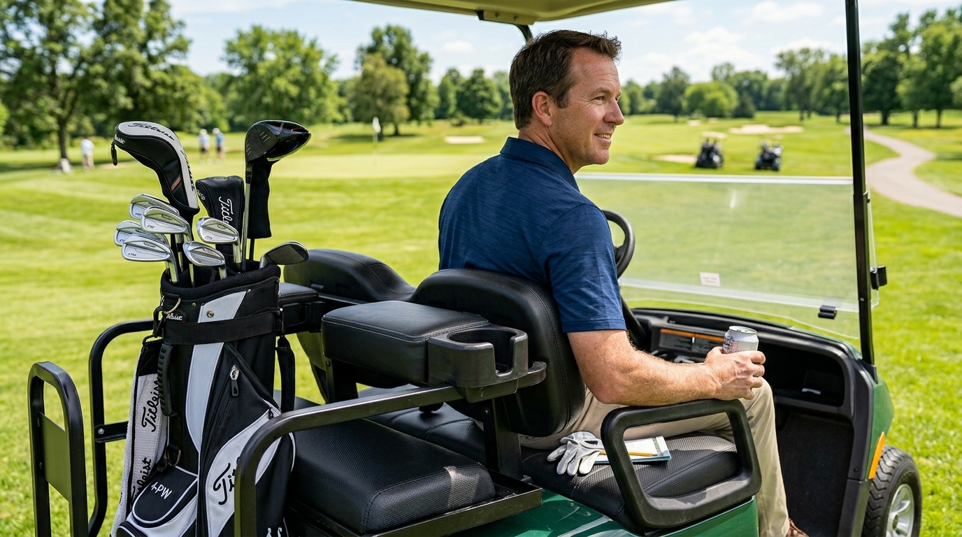 Best Golf Cart Arm Rest Cup Holder for Rear Seat Comfort