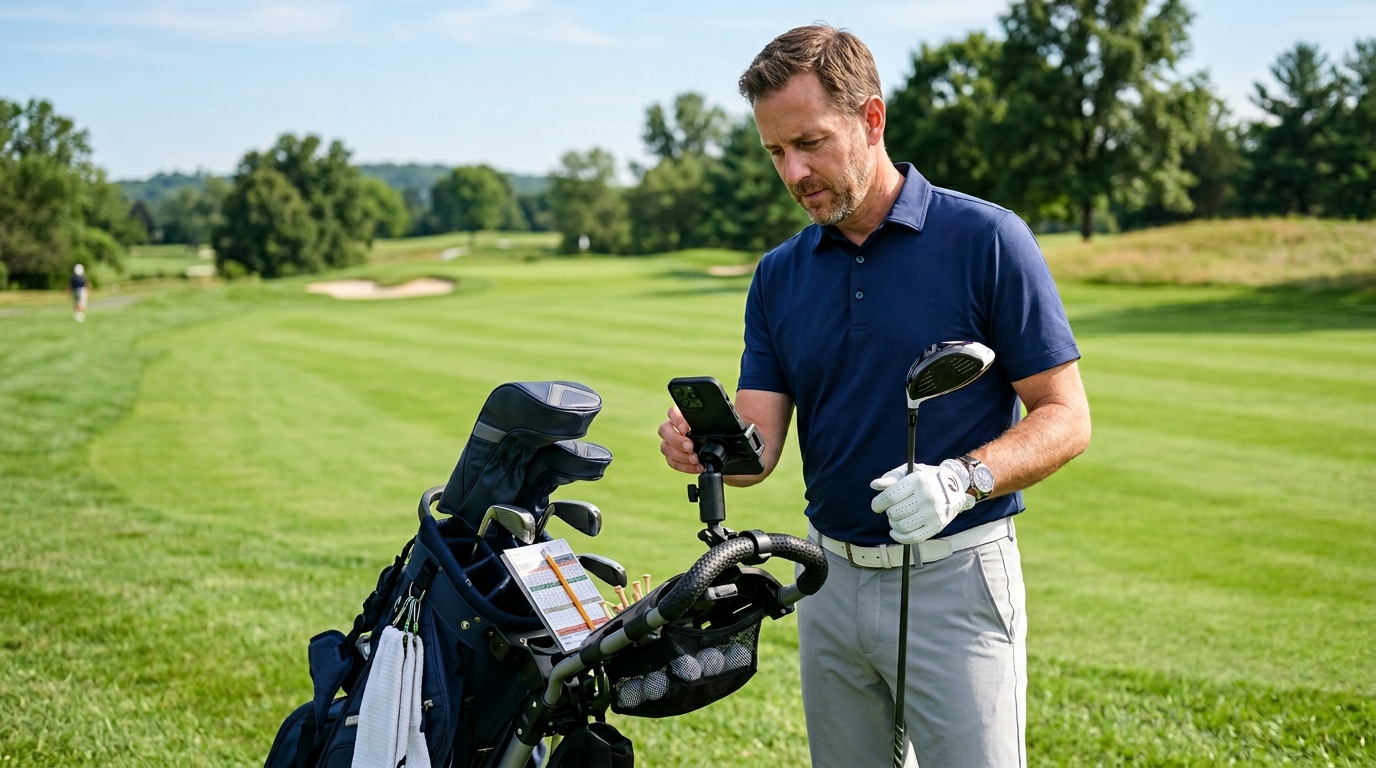 Best Golf Push Cart Phone Mounts