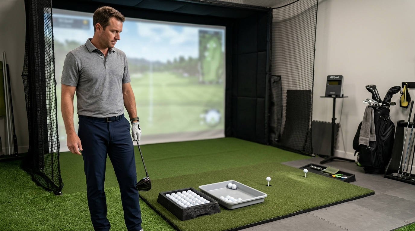 Best Rubber Golf Ball Trays for Simulator Rooms