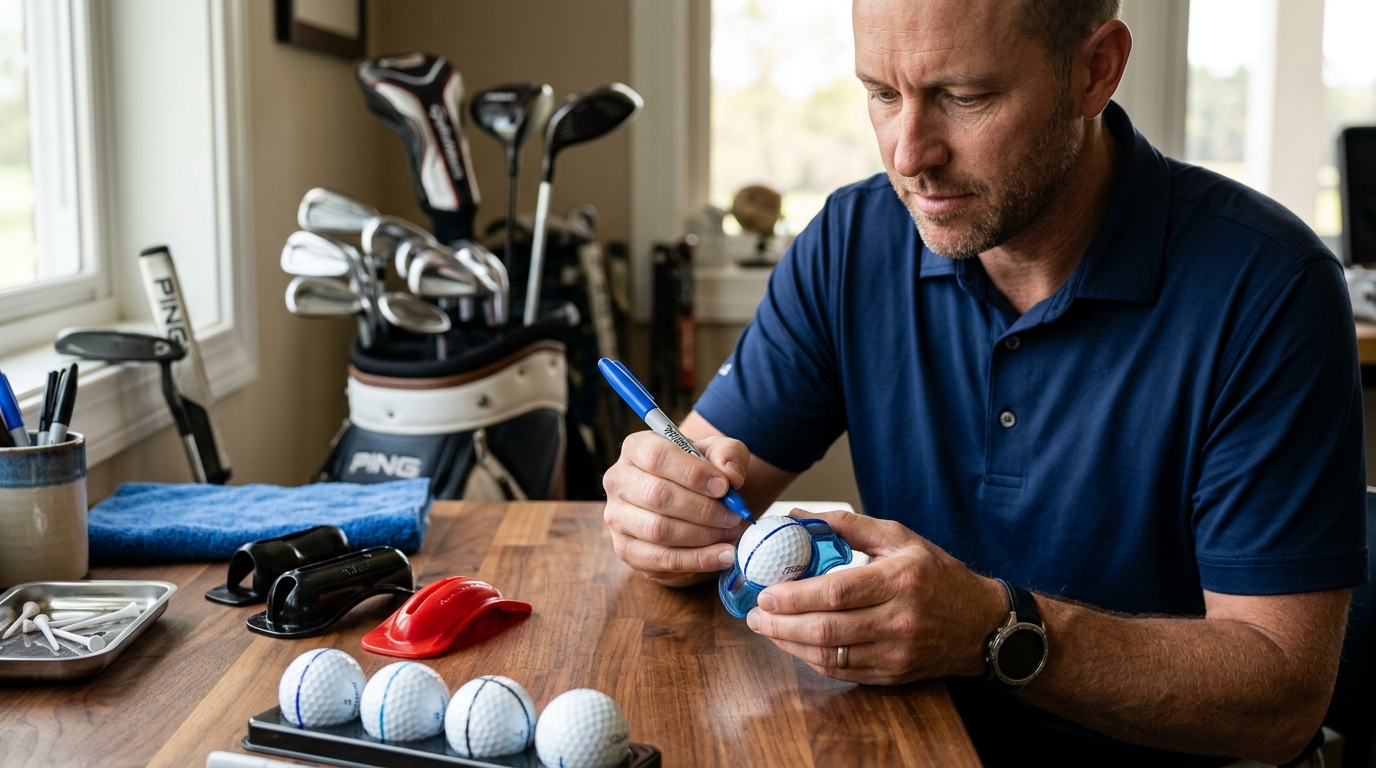 Best Way to Make a Putting Line on Golf Ball