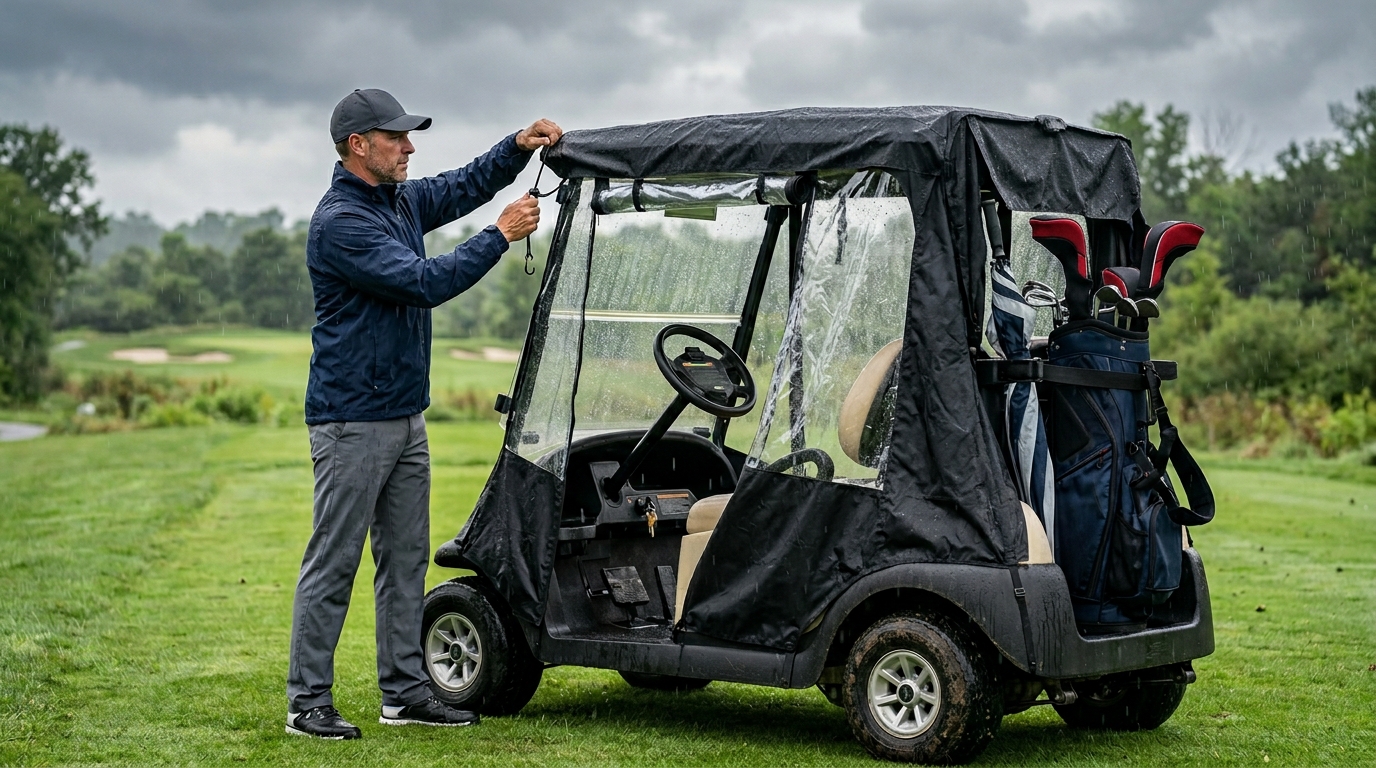 Frogger Golf Cart Rain Poncho
