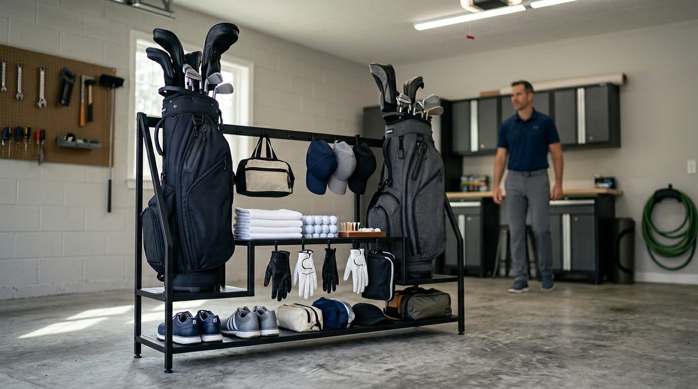 Golf Bag Storage Rack