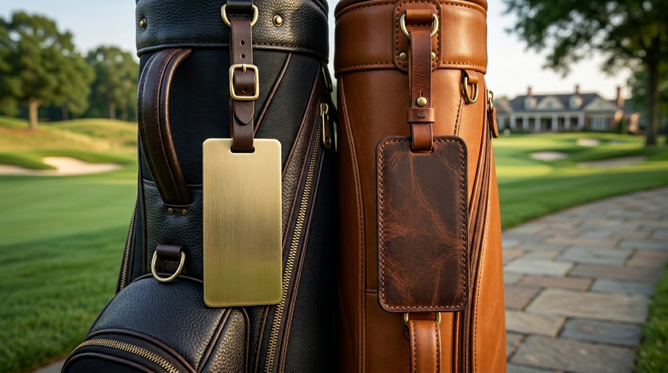 Metal vs. Leather Choosing the Most Durable Personalized Golf Bag Tags