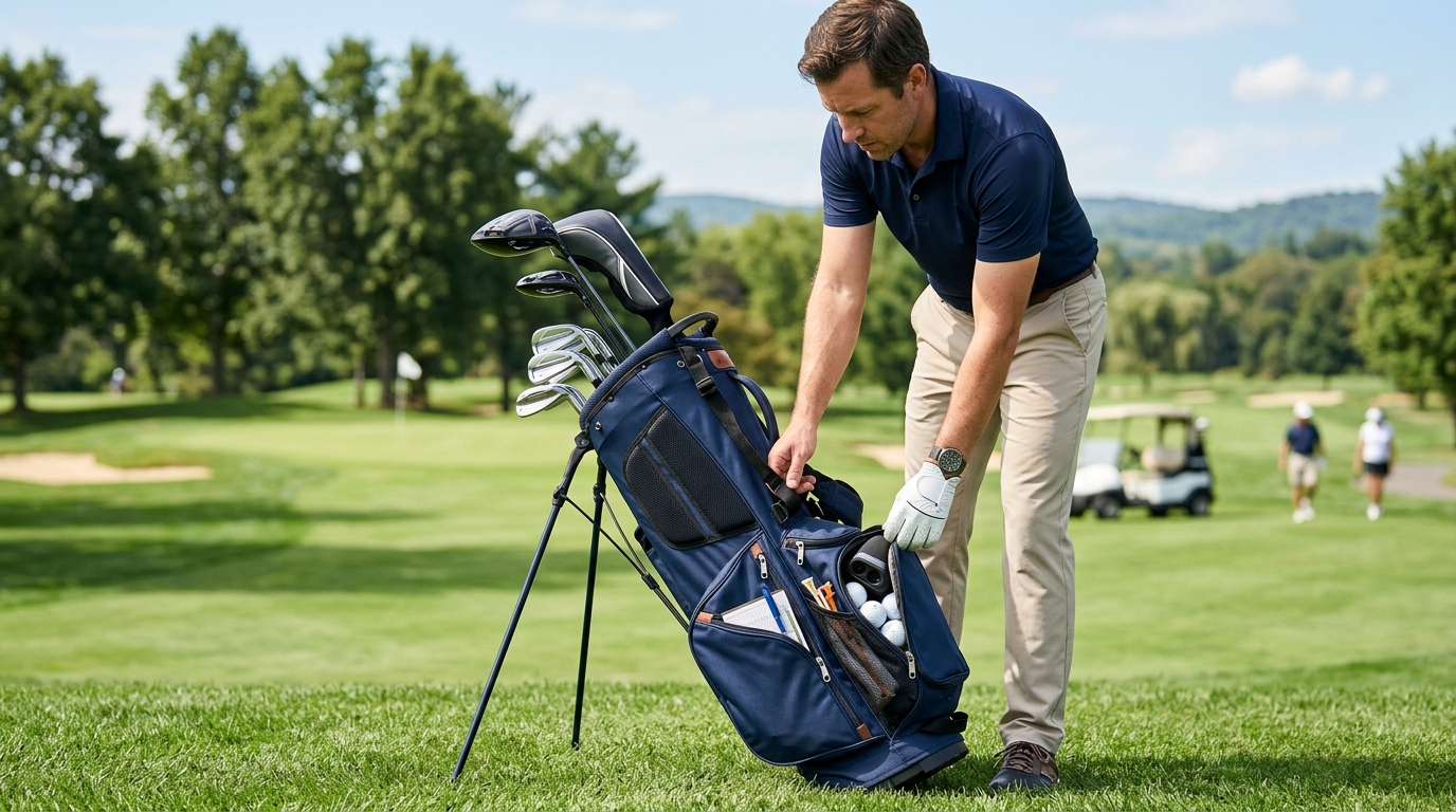 Ping L8 golf bag pockets