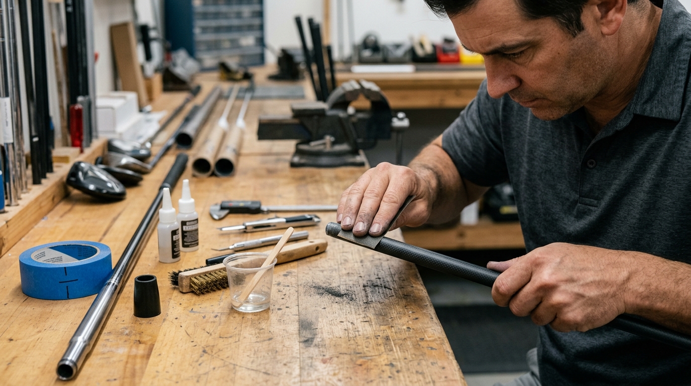 Sanding Golf Shaft Tips