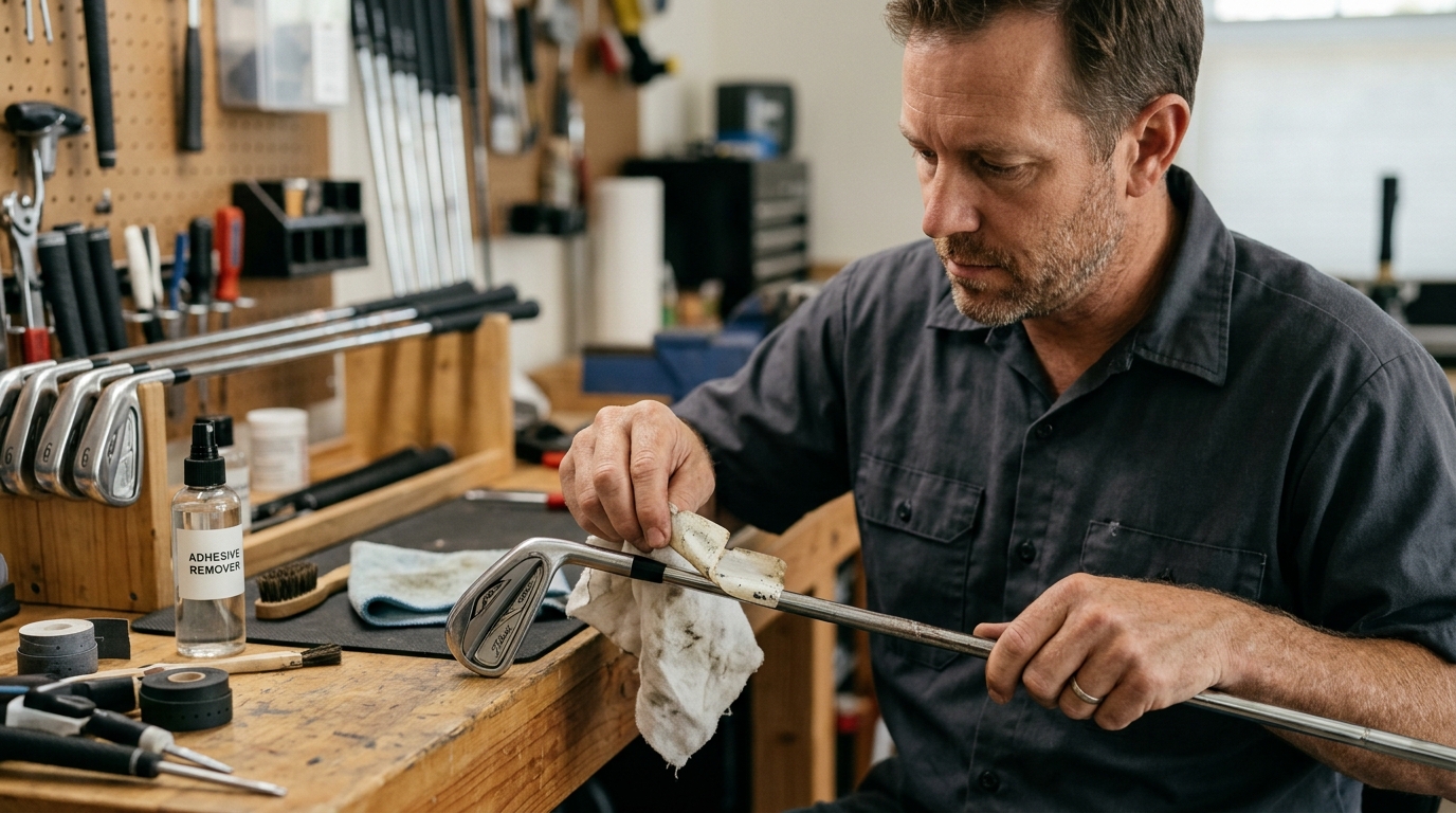 Sticky Situation The Best Way to Remove Labels from Golf Shafts Without Damage Them