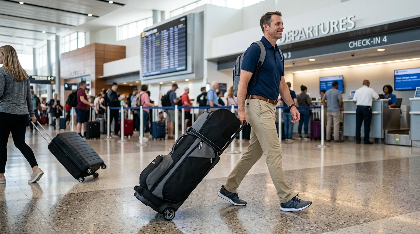 Travel Golf Bag Cover with Wheels