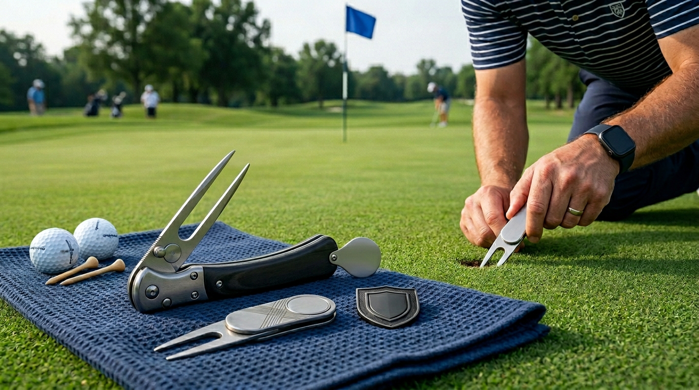 Callaway 4 in 1 Golf Divot Repair Tool Guide
