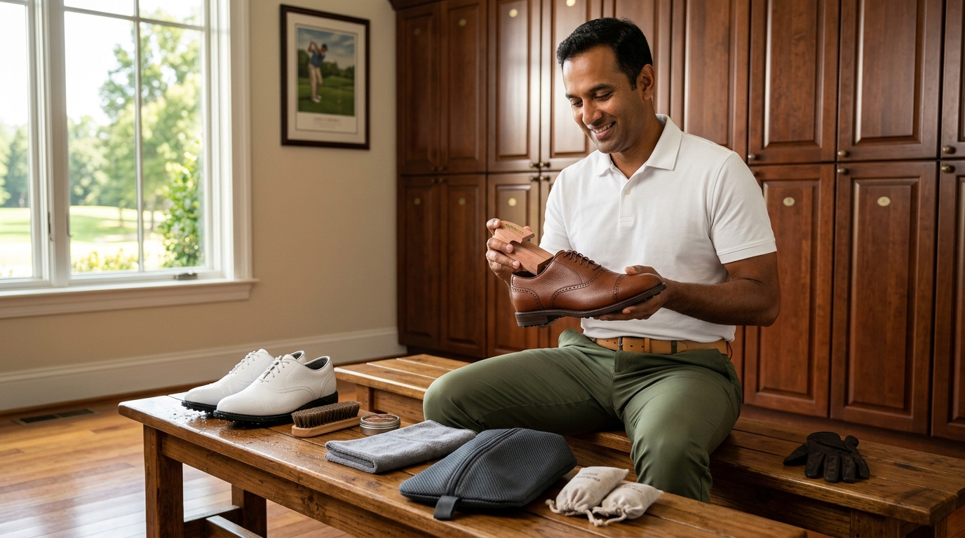 Cedar Shoe Trees for Golf Shoes Leather Care Guide