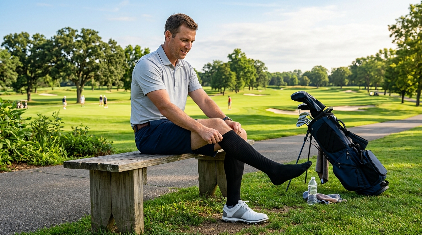 Compression Socks for Golfer’s Vasculitis Red Rash Help