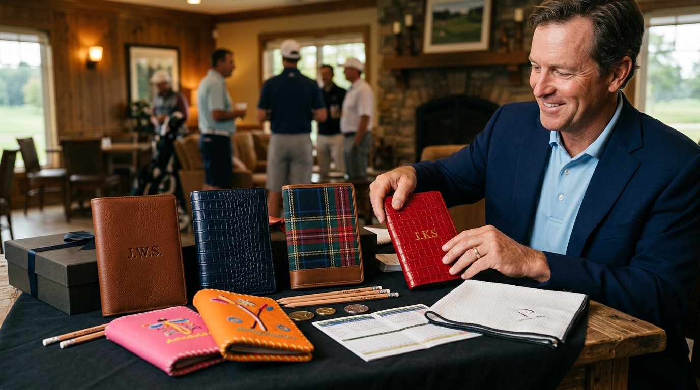 Custom Golf Yardage Book Cover Gift Guide