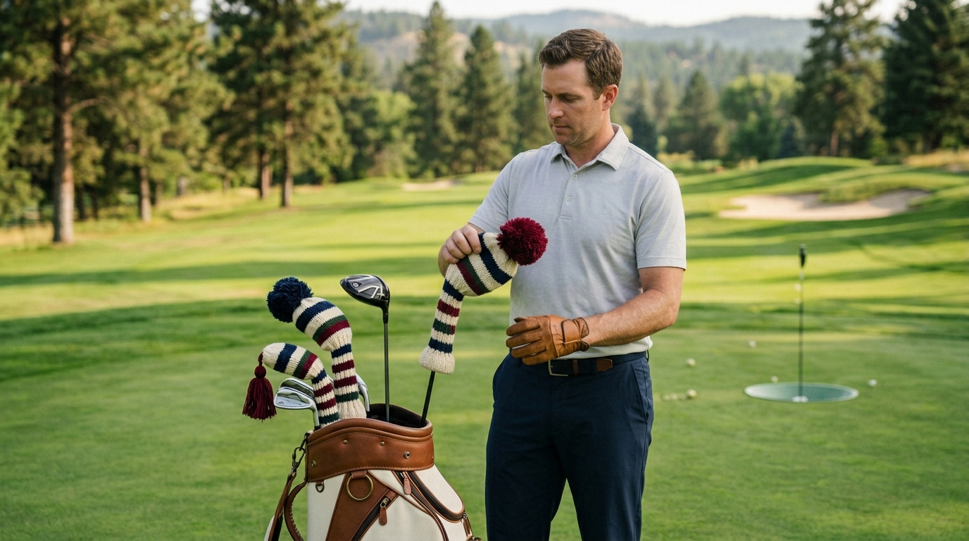 Custom Knit Golf Club Headcovers Collegiate Colorways