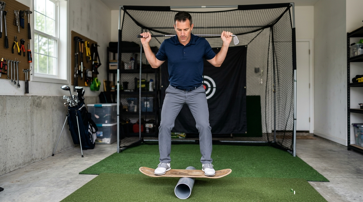 DIY Golf Balance Board $10 Build Guide and 3 Drills