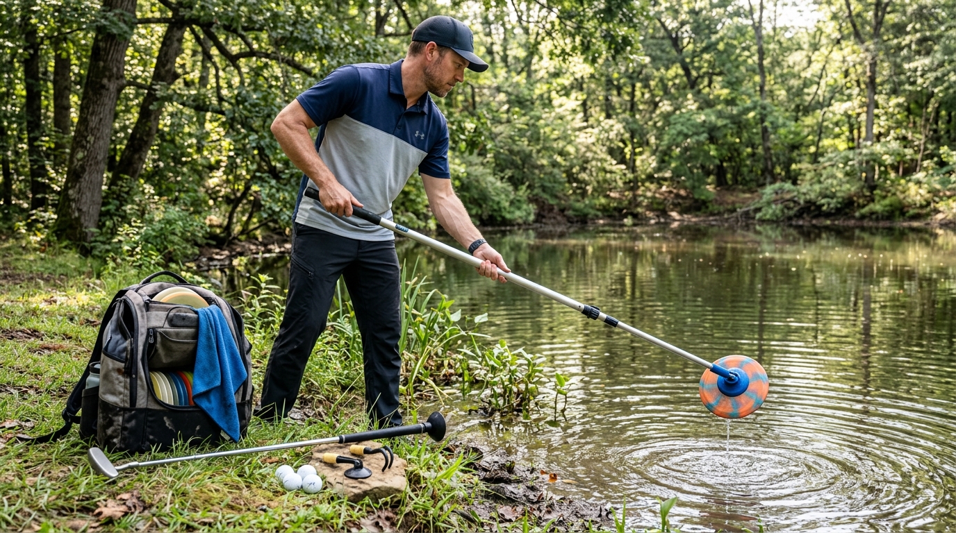Disc Golf Retriever Suction Cup Ball Guide
