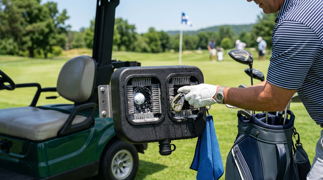 EZGO golf cart ball and club washer
