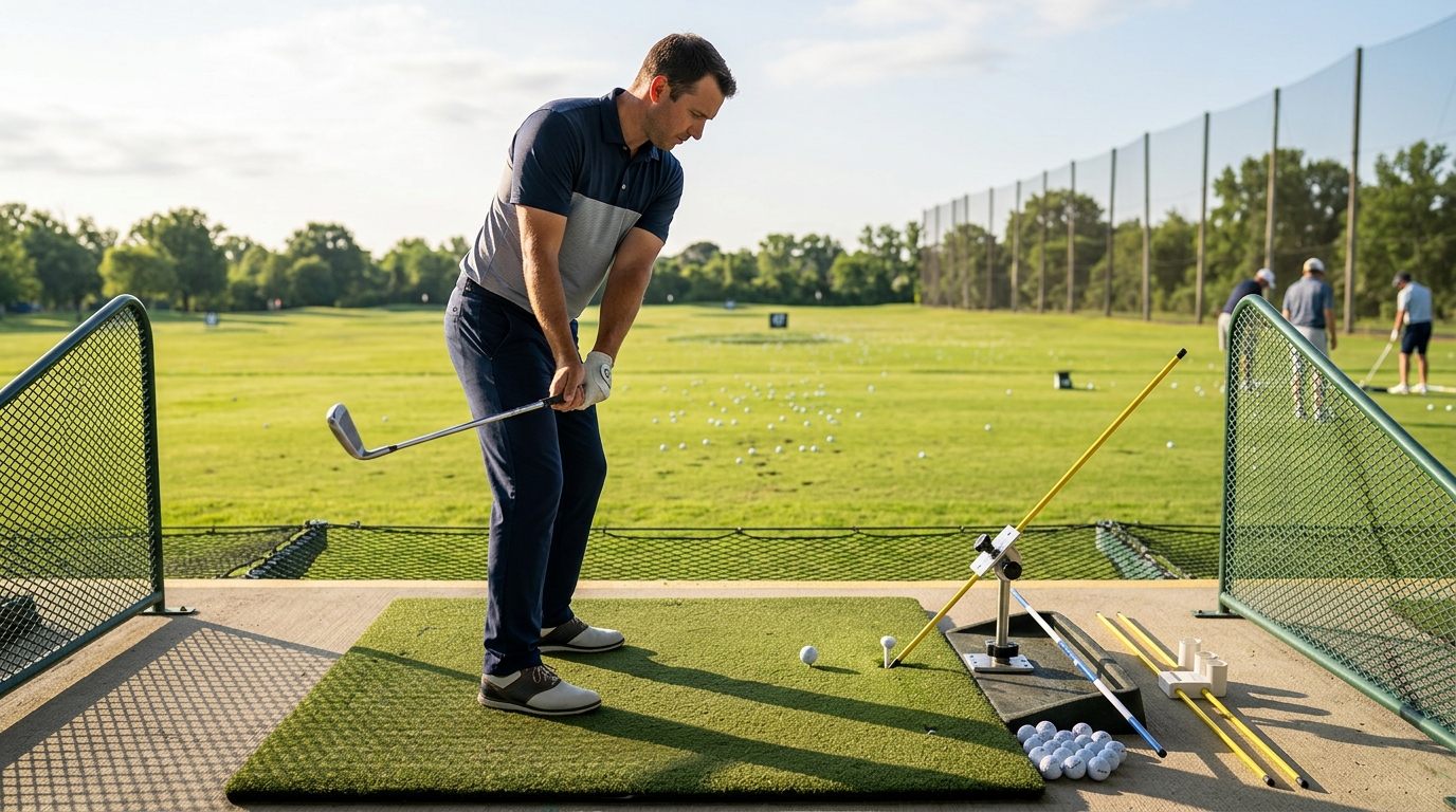Golf Alignment Stick Drills Swing Plane Slice Fix