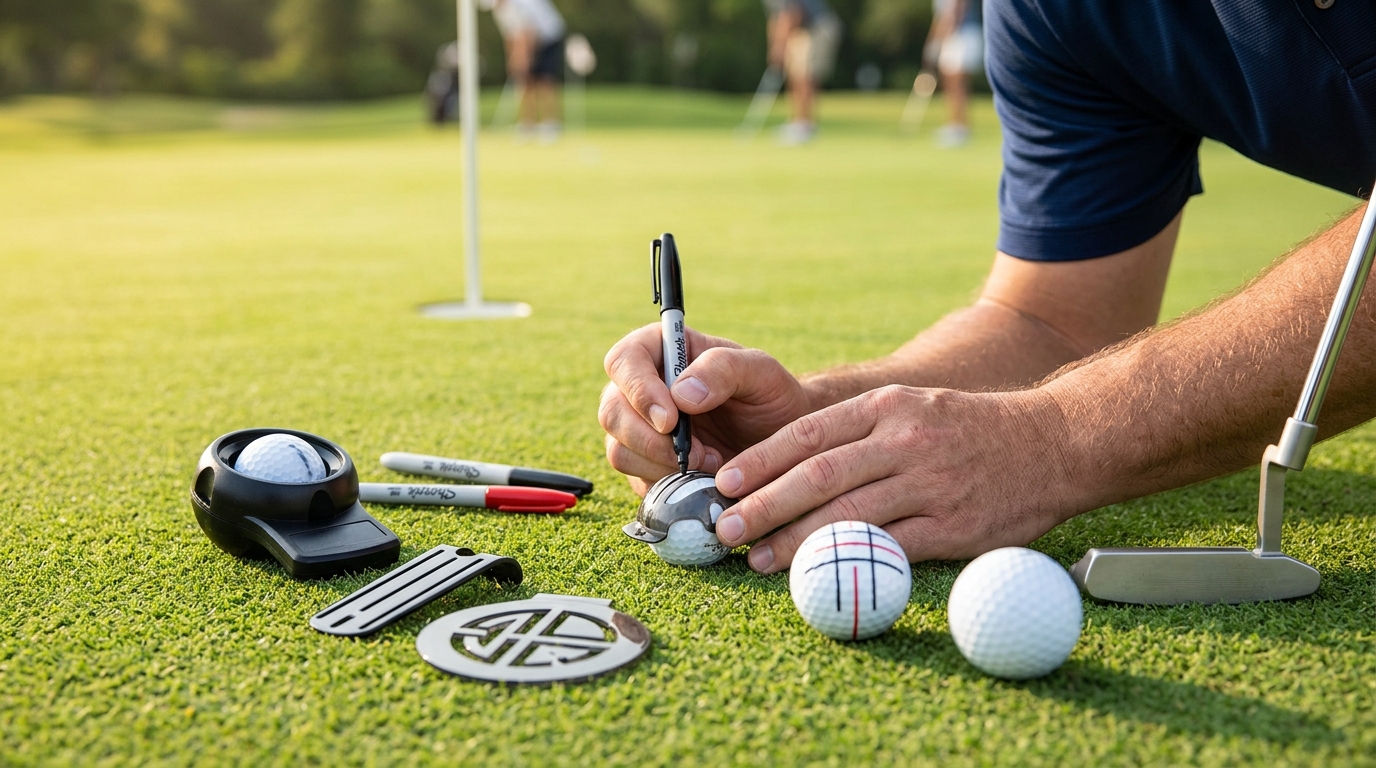 Golf Ball Alignment Tool Best Stencils and Spinners