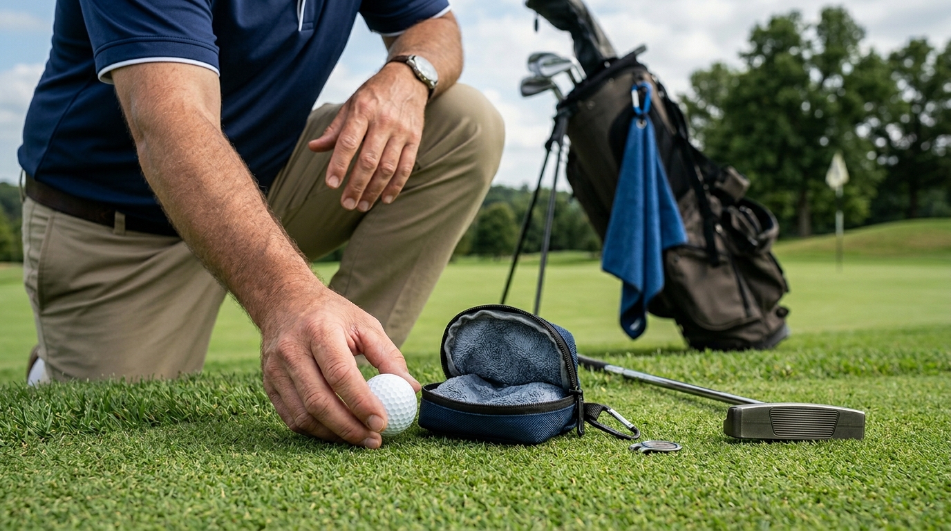 Golf Ball Cleaner Pouch Portable Ball Washers