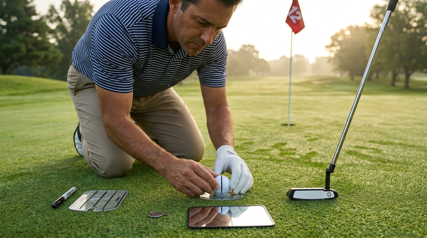 Golf Ball Line Marking Kit for Putting Alignment