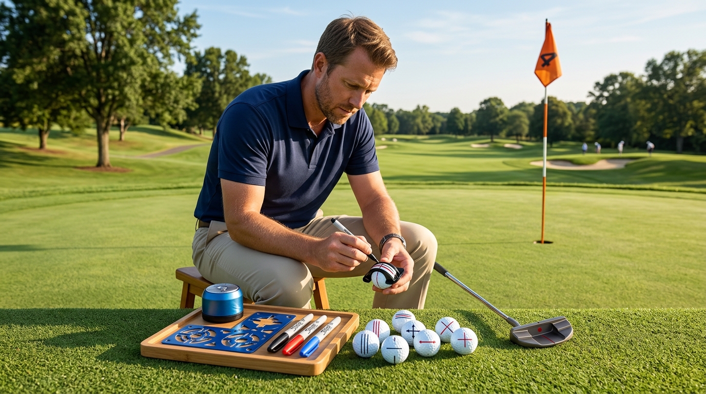 Golf Balls with Alignment Lines Titleist vs Callaway