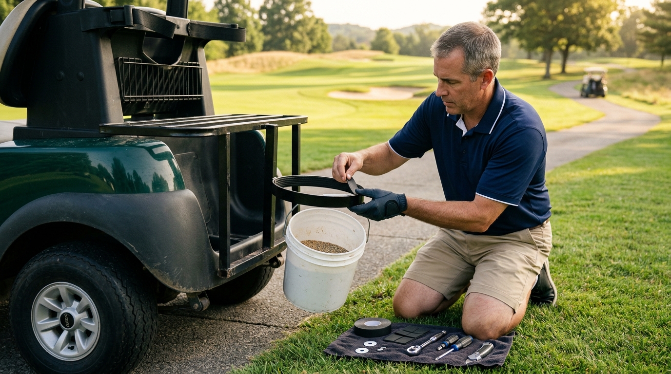 Golf Cart Sand Bucket Rattle Fix Guide