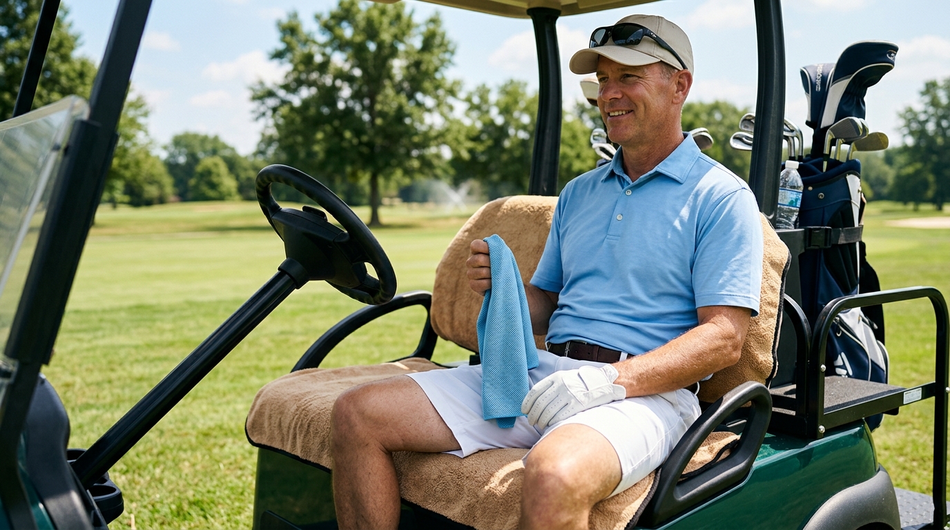 Golf Cart Towel Seat Covers for Summer Comfort