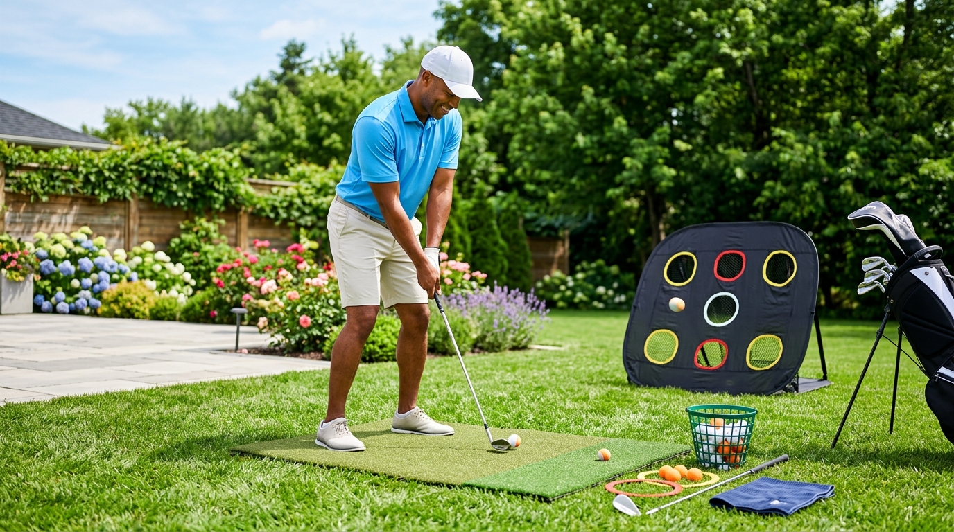 Golf Chipping Net Drills 5 Home Practice Games