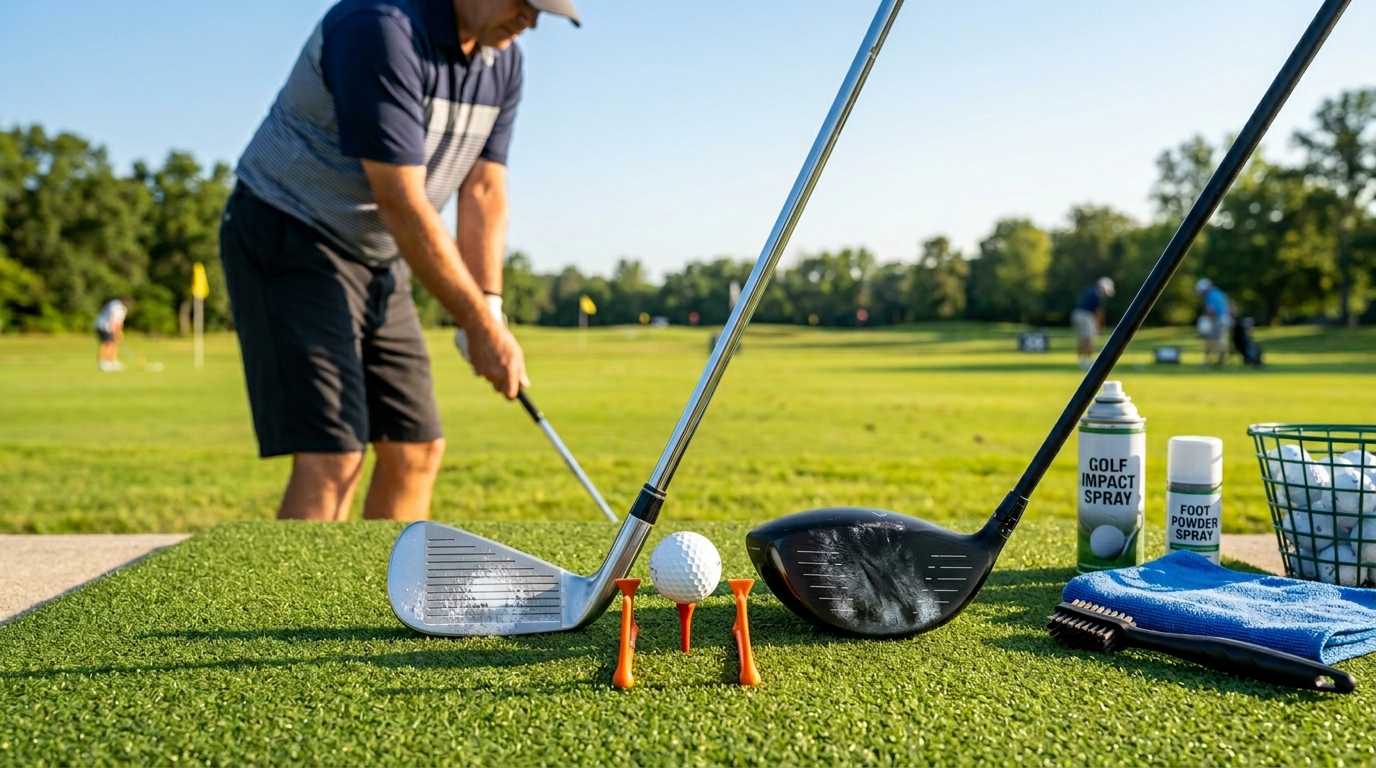 Golf Club Face Impact Spray Guide