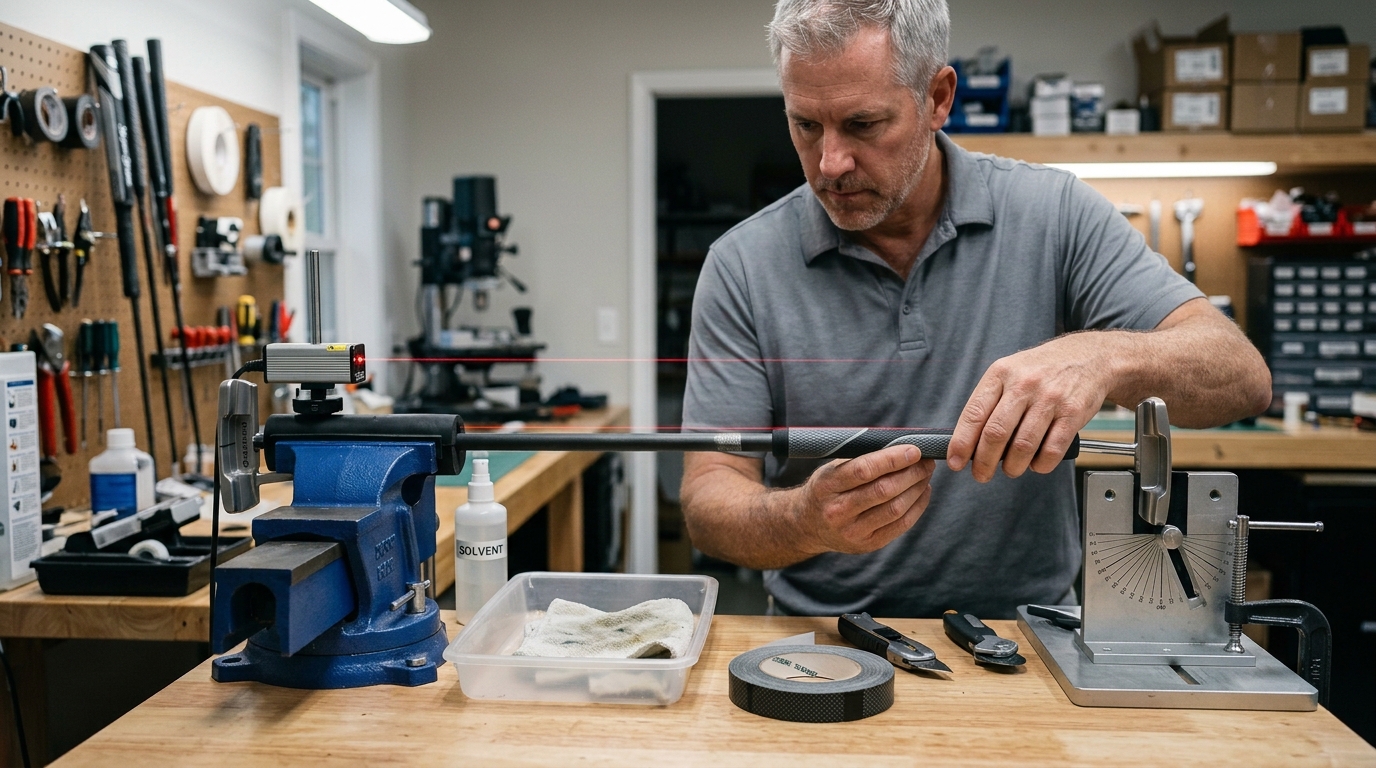 Golf Club Grip Alignment Tool Jig DIY Regrip Guide