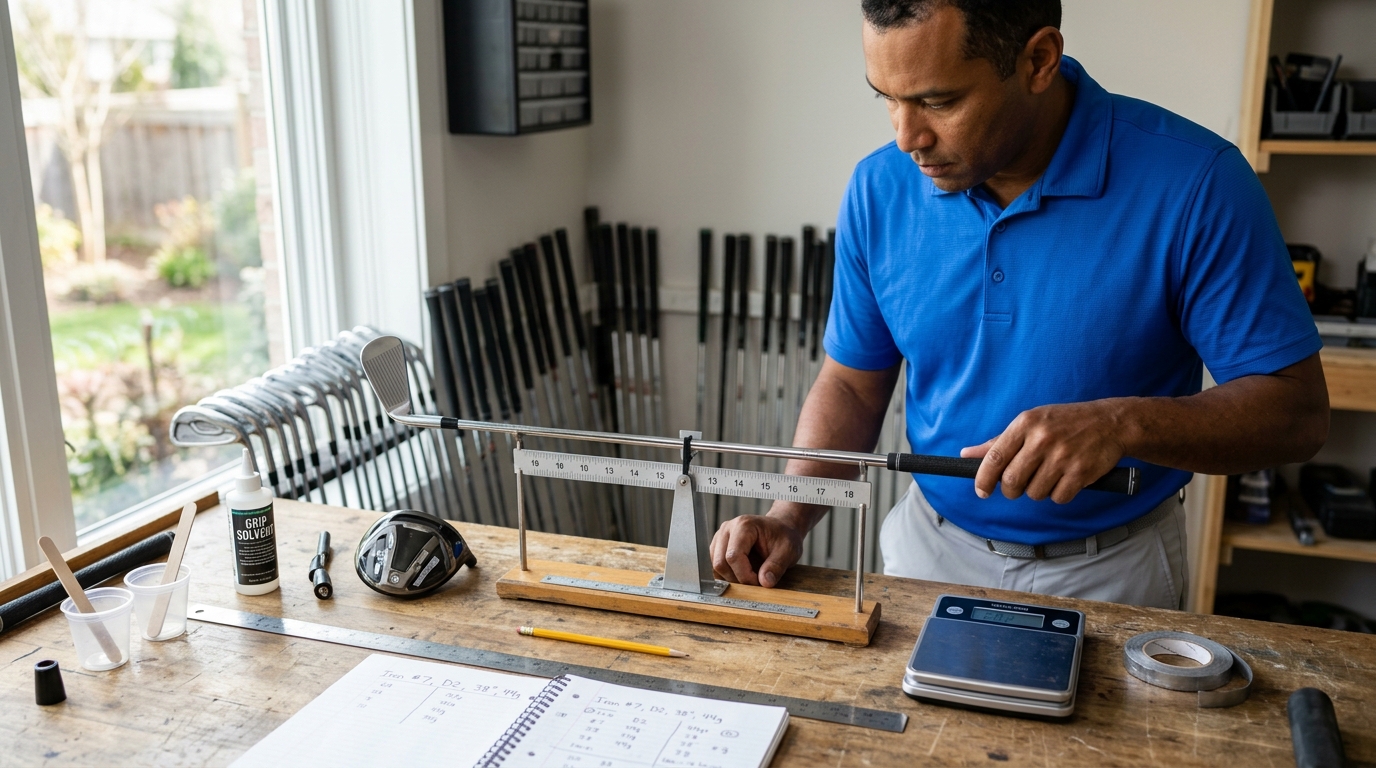 Golf Club Swing Weight Scale Measure at Home