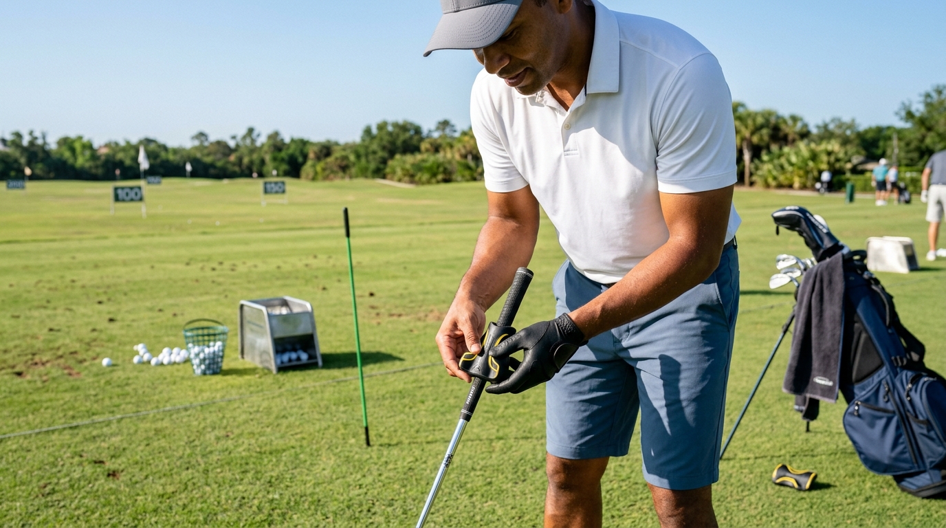 Golf Grip Trainer Attachment Stop Hand Drift Fast