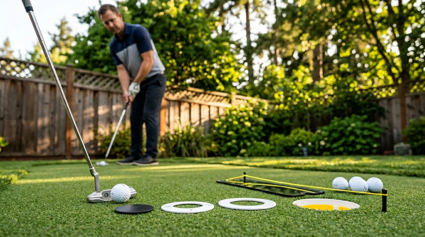 Golf Practice Putting Green Hole Markers Guide