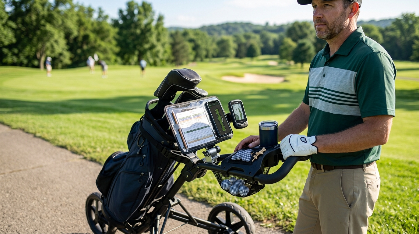 Golf Push Cart Scorecard Holder Best Clip-On Upgrades