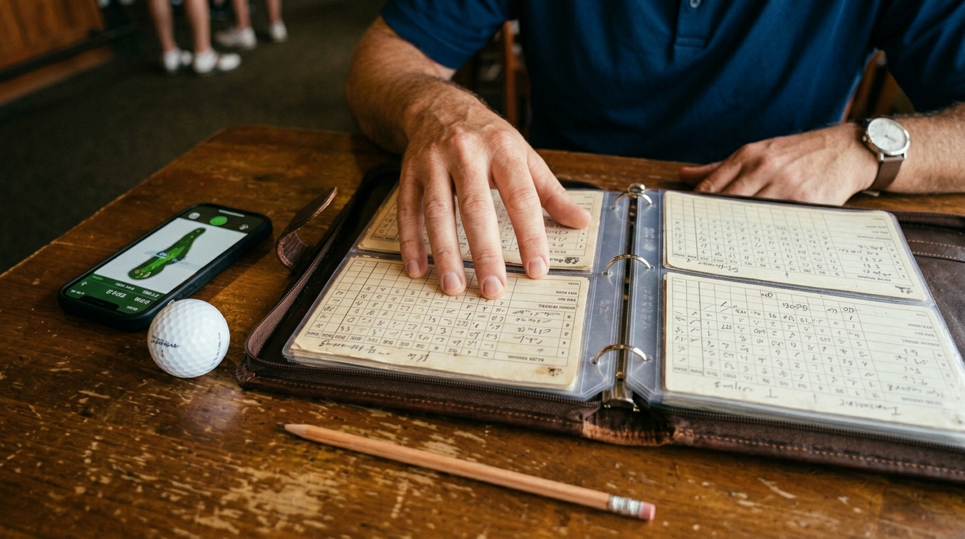 Golf Scorecard Binder Track Stats and Lower Handicap