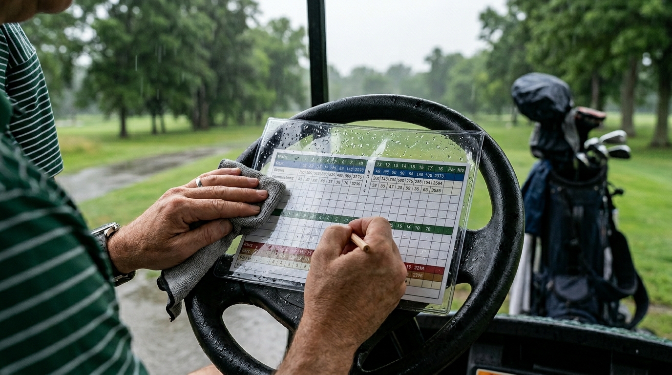 Golf Scorecard Clear Protectors for Rainy Rounds