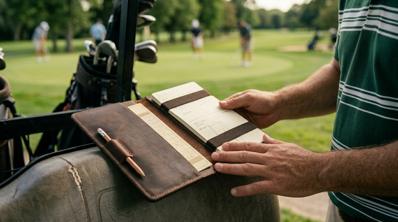 Golf Scorecard and Yardage Book Holder