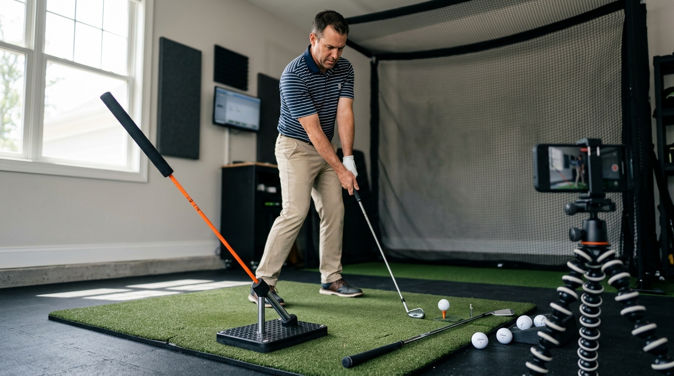 Golf Swing Plane Light Stick for Garage Practice
