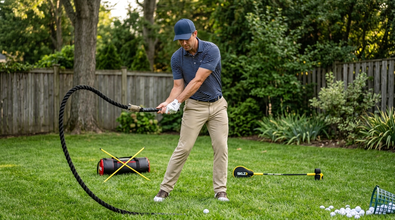 Golf Swing Training Lag Rope Guide