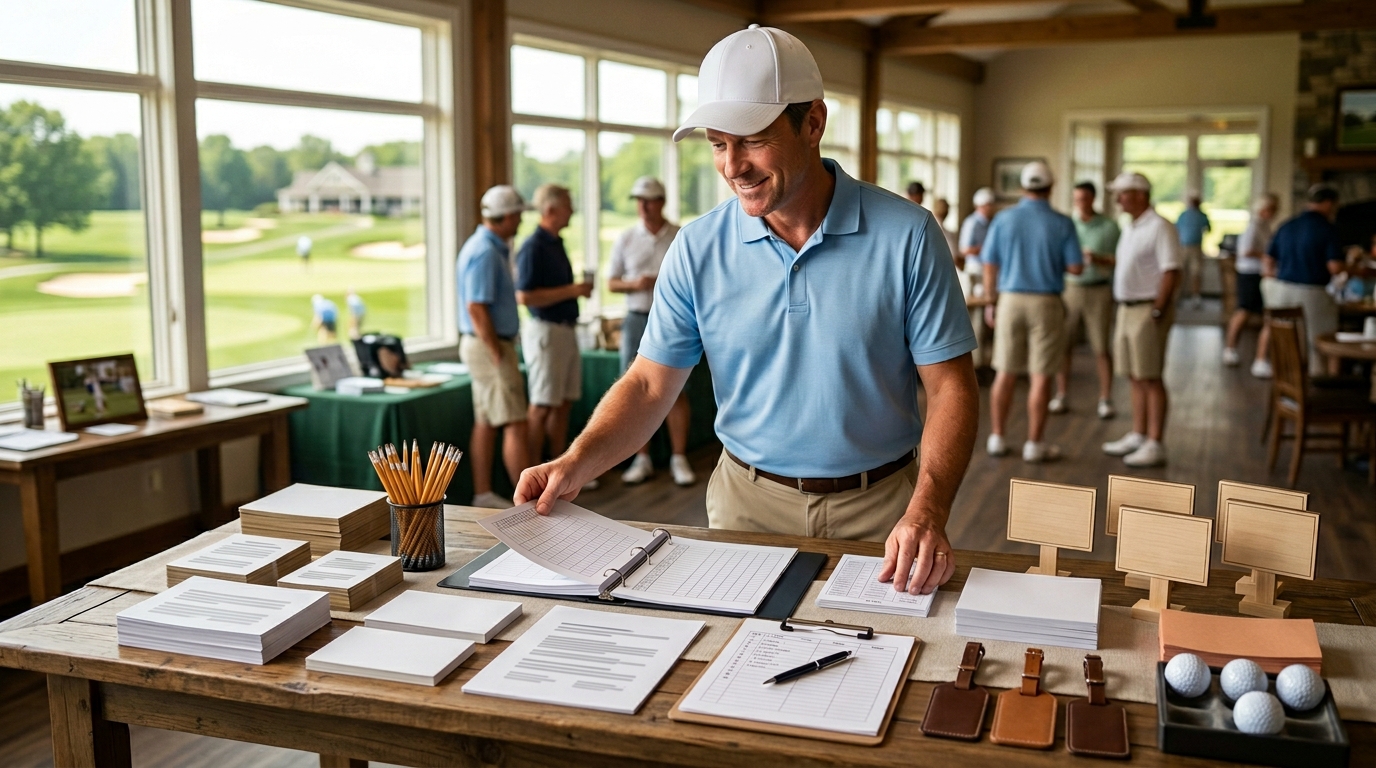 Golf Tournament Stationery Checklist for Event Directors