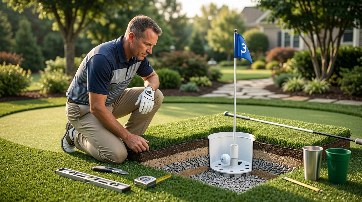 How Do Golf Putting Green Holes Work