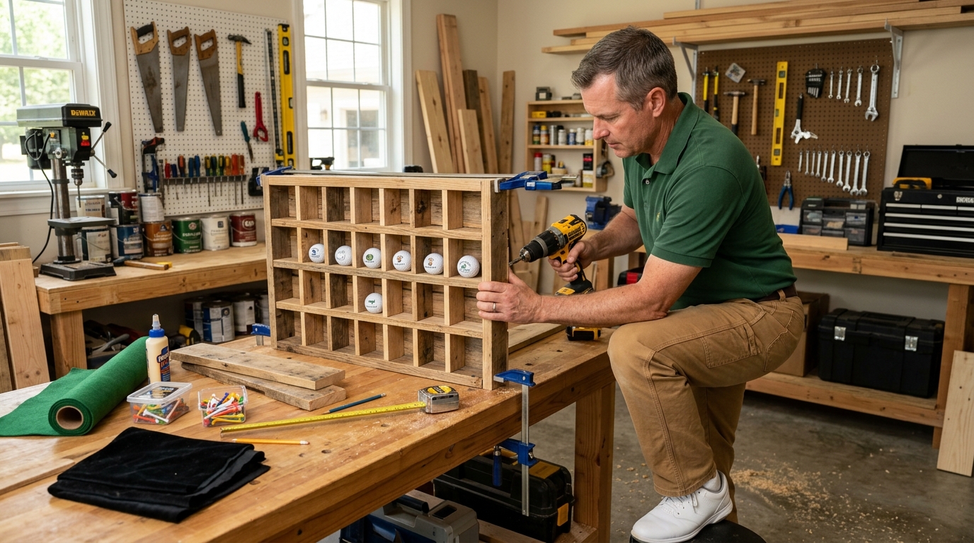 How to Make a Golf Ball Display Rack DIY Wood Plans
