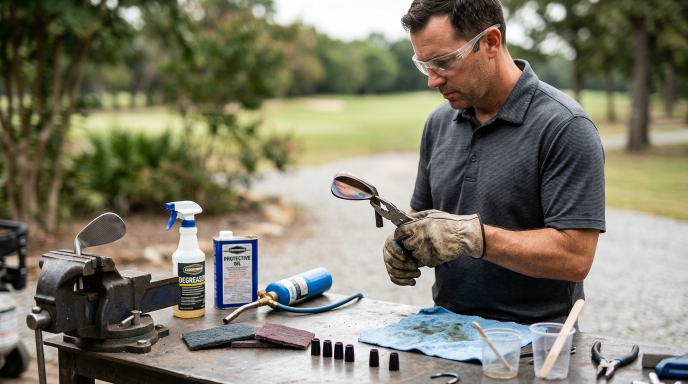 How to Oil Can Finish a Golf Club Wedge at Home