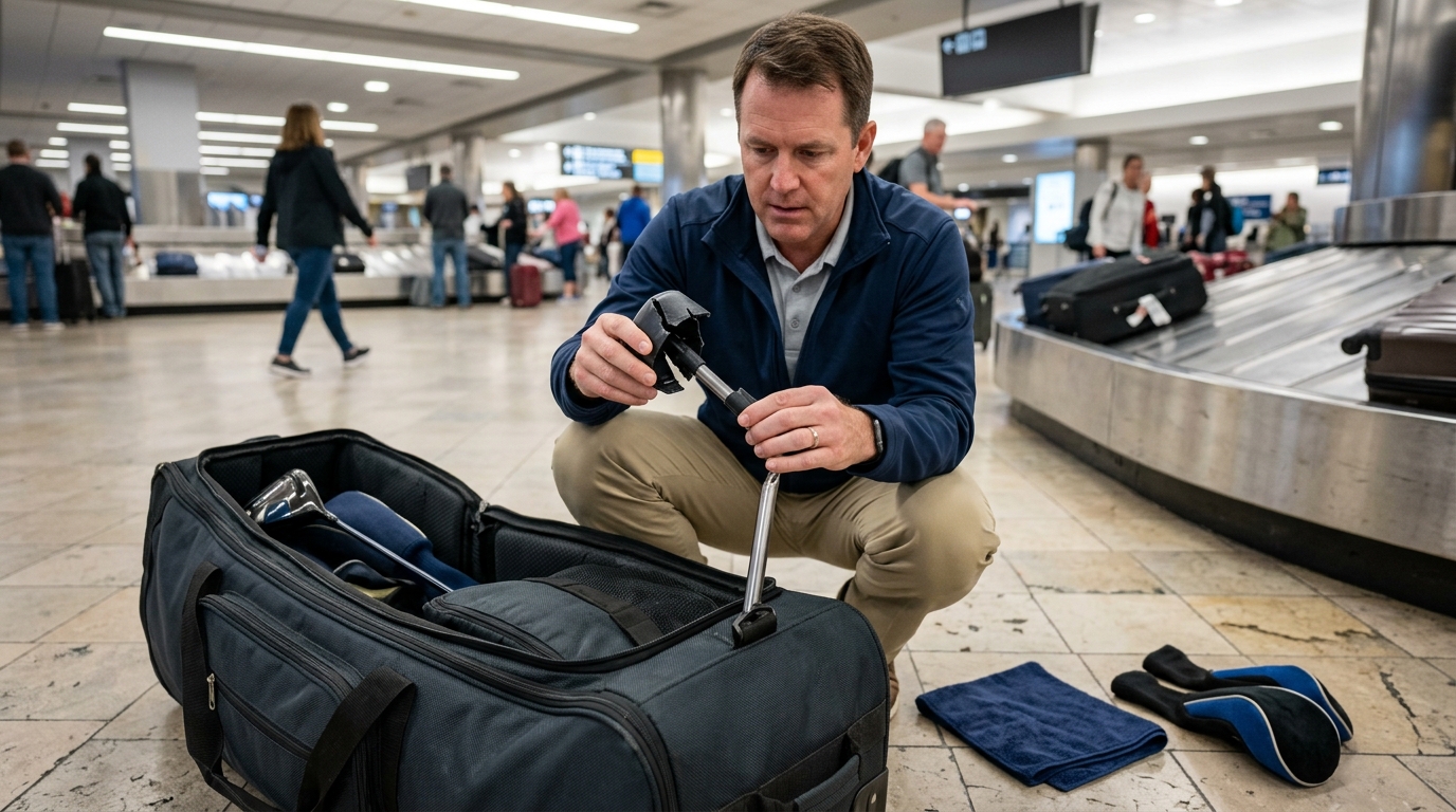 How to Use Golf Travel Bag Support Rod in 3 Easy Steps