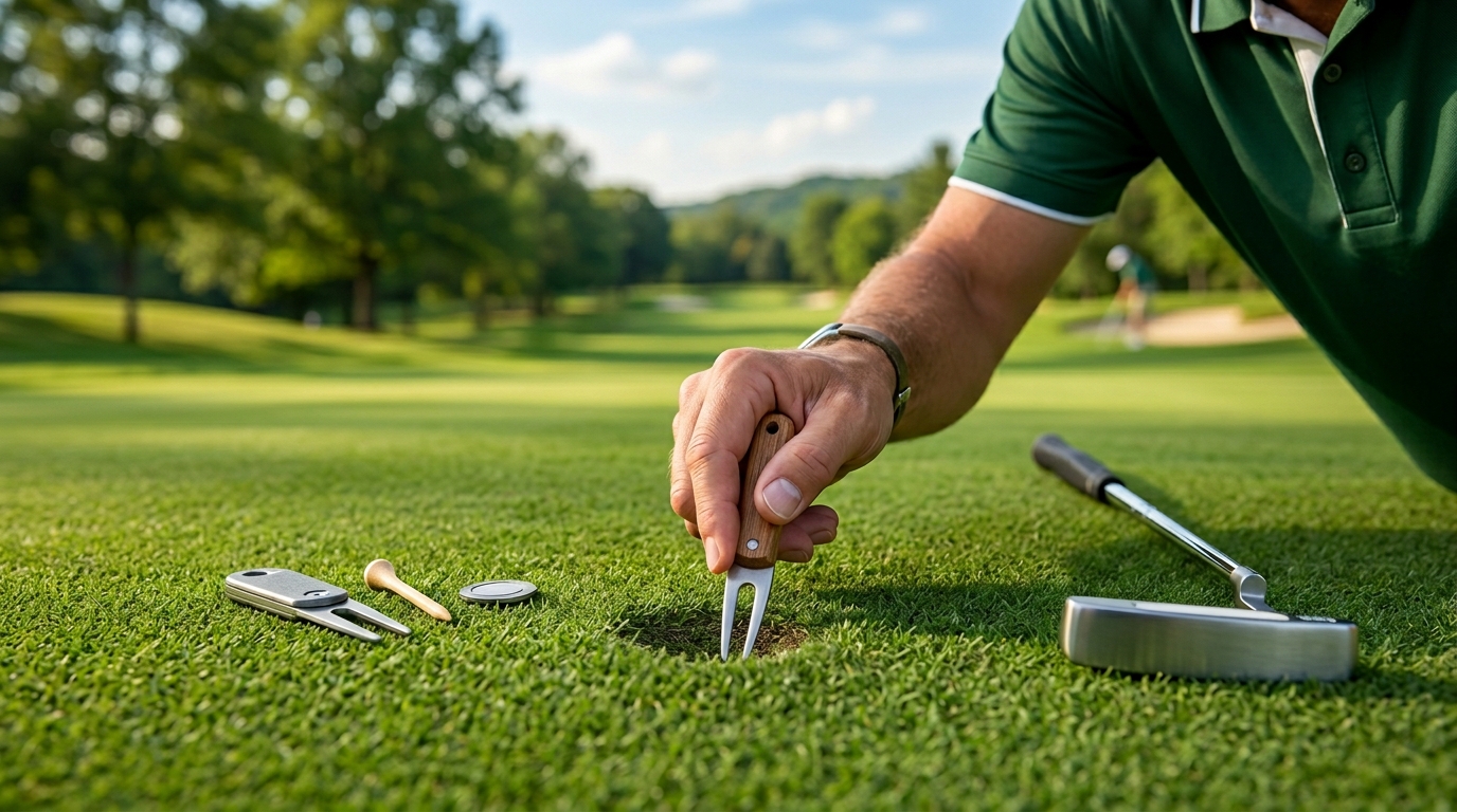 How to Use a Golf Divot Repair Tool Correctly
