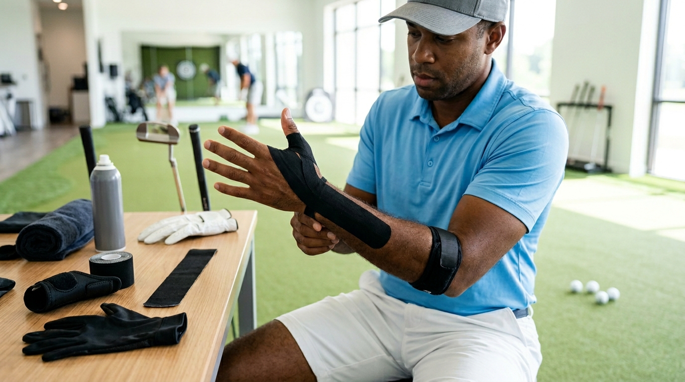 KT Tape Golfer's Elbow With Thumb Pain Guide