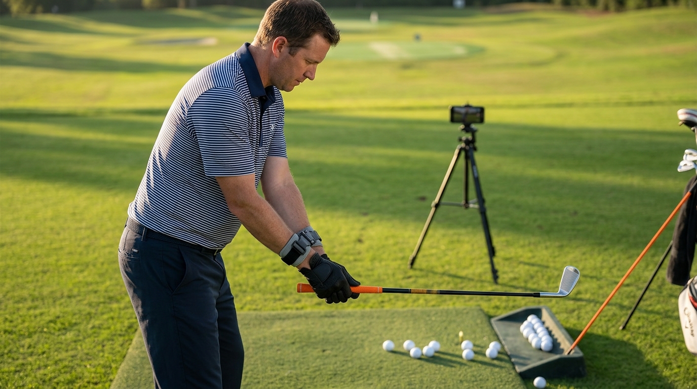 Power Lag Flat Wrist Golf Swing Training Aid