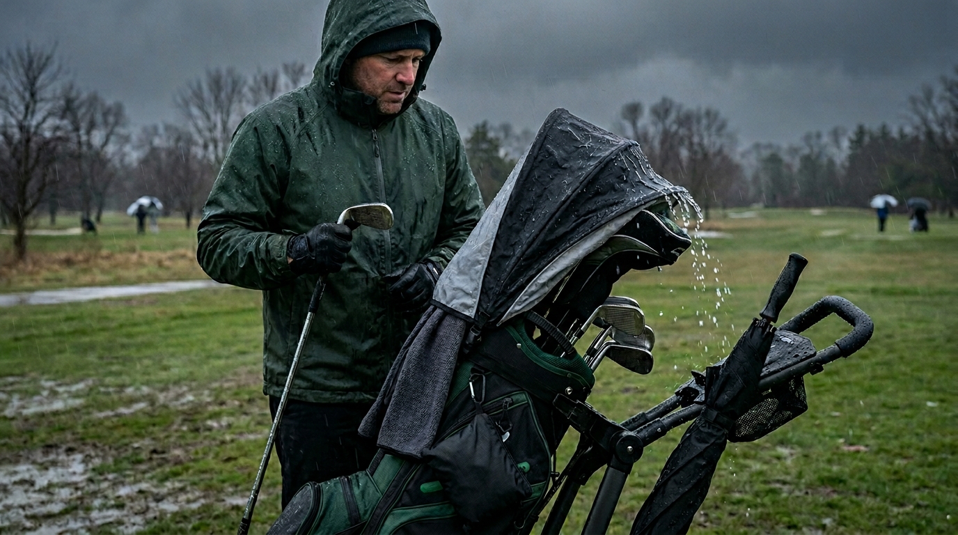 Rain Wedge Easy Access Golf Bag Rain Hood Cover Guide